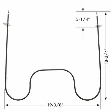 ERP Replacement Lower Bake Element B0750 for Select Ovens