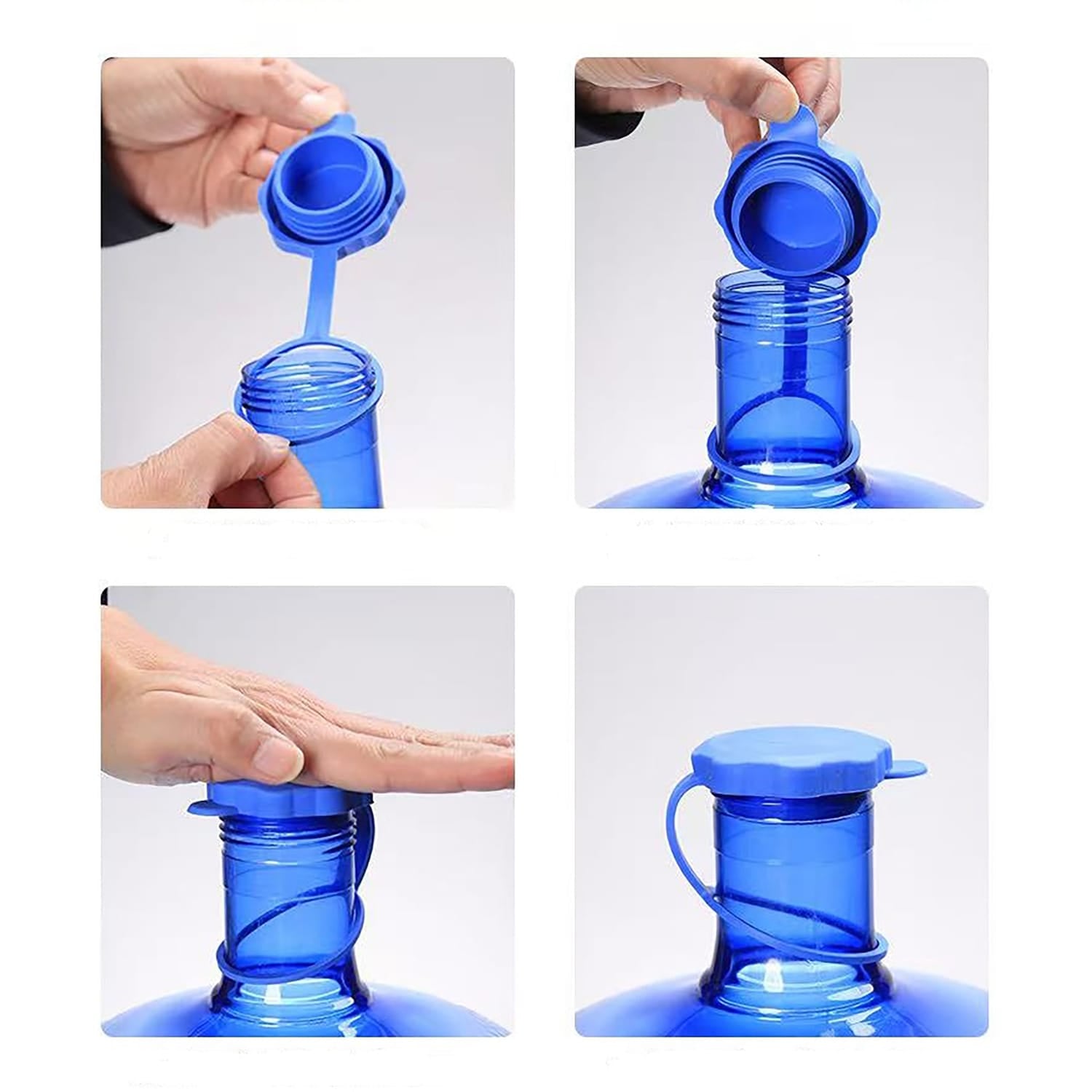 EZ Jug Leakproof Food-Grade Cap for 3-Gallon and 5-Gallon Water Jugs, 2 Pack