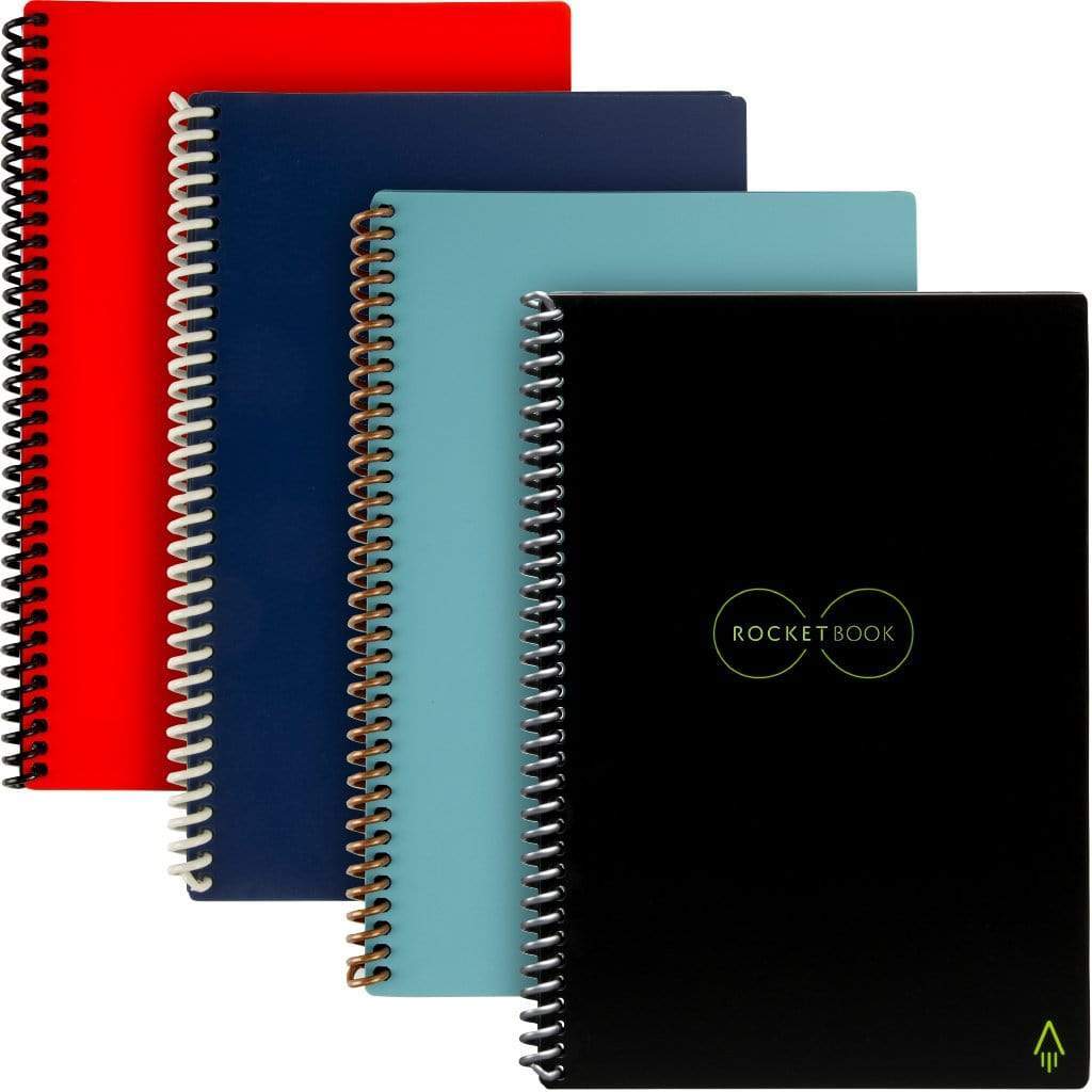 Rocketbook Core Smart Reusable Notebook Pen & Microfiber Cloth Letter Size