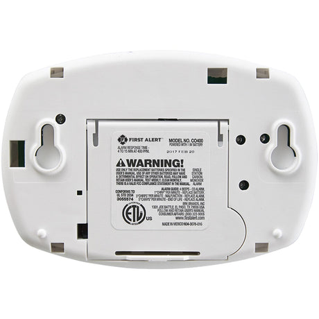 First Alert Battery-Powered Carbon Monoxide Alarm
