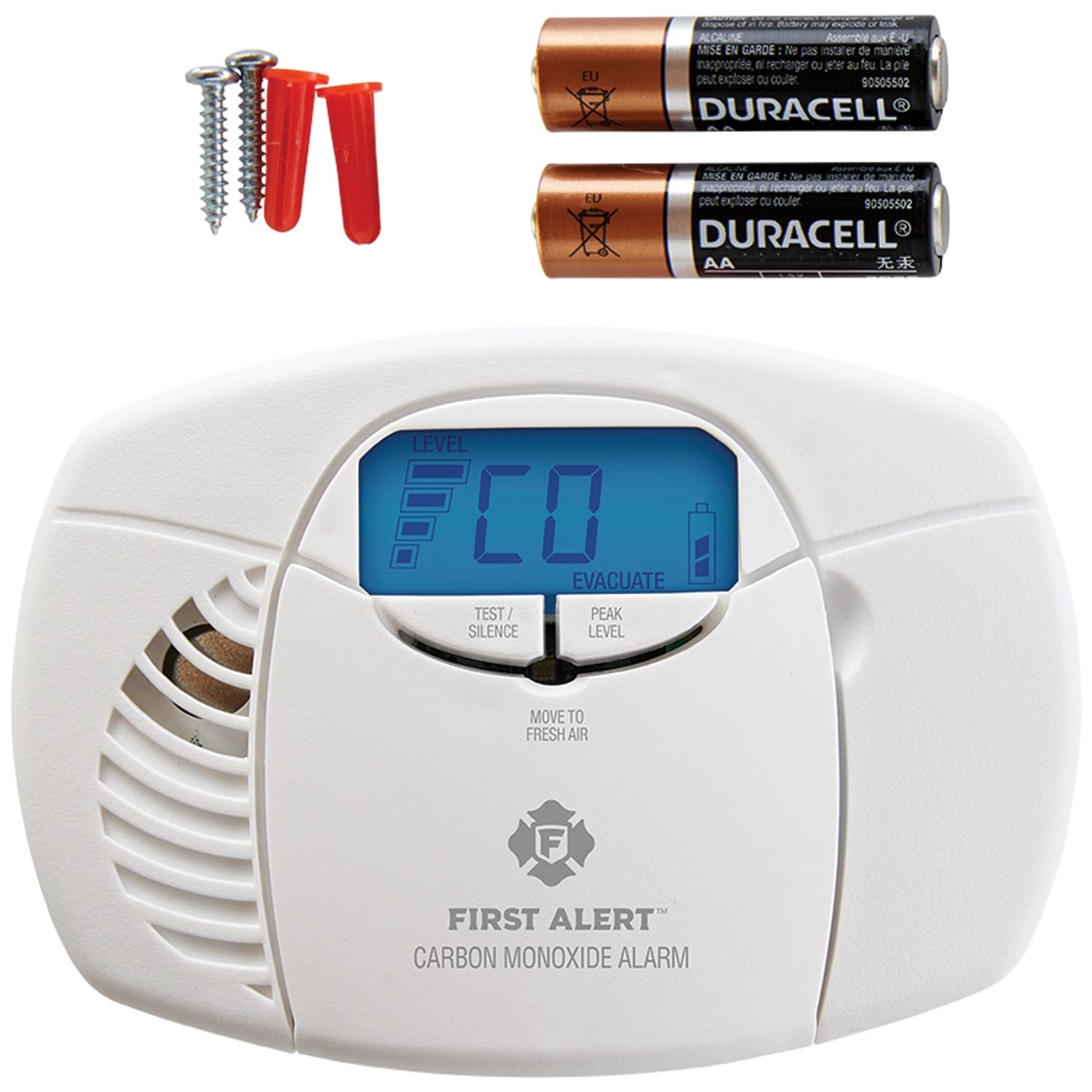 First Alert Battery-Powered Carbon Monoxide Alarm with Backlit Digital Display