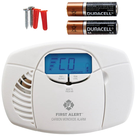 First Alert Battery-Powered Carbon Monoxide Alarm with Backlit Digital Display