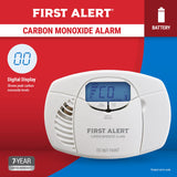 First Alert CO3-B01D-T Battery-Operated Carbon Monoxide Alarm with Digital Display