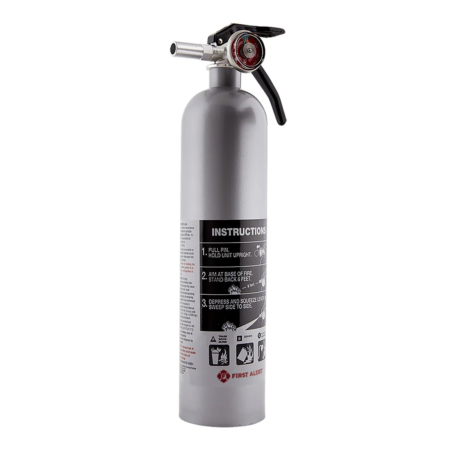 First Alert Rechargeable Home Fire Extinguisher UL Rated 1-A:10-B:C, DHOME1