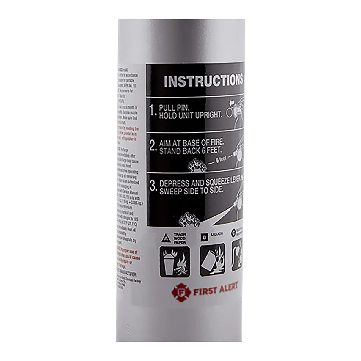 First Alert Rechargeable Home Fire Extinguisher UL Rated 1-A:10-B:C, DHOME1