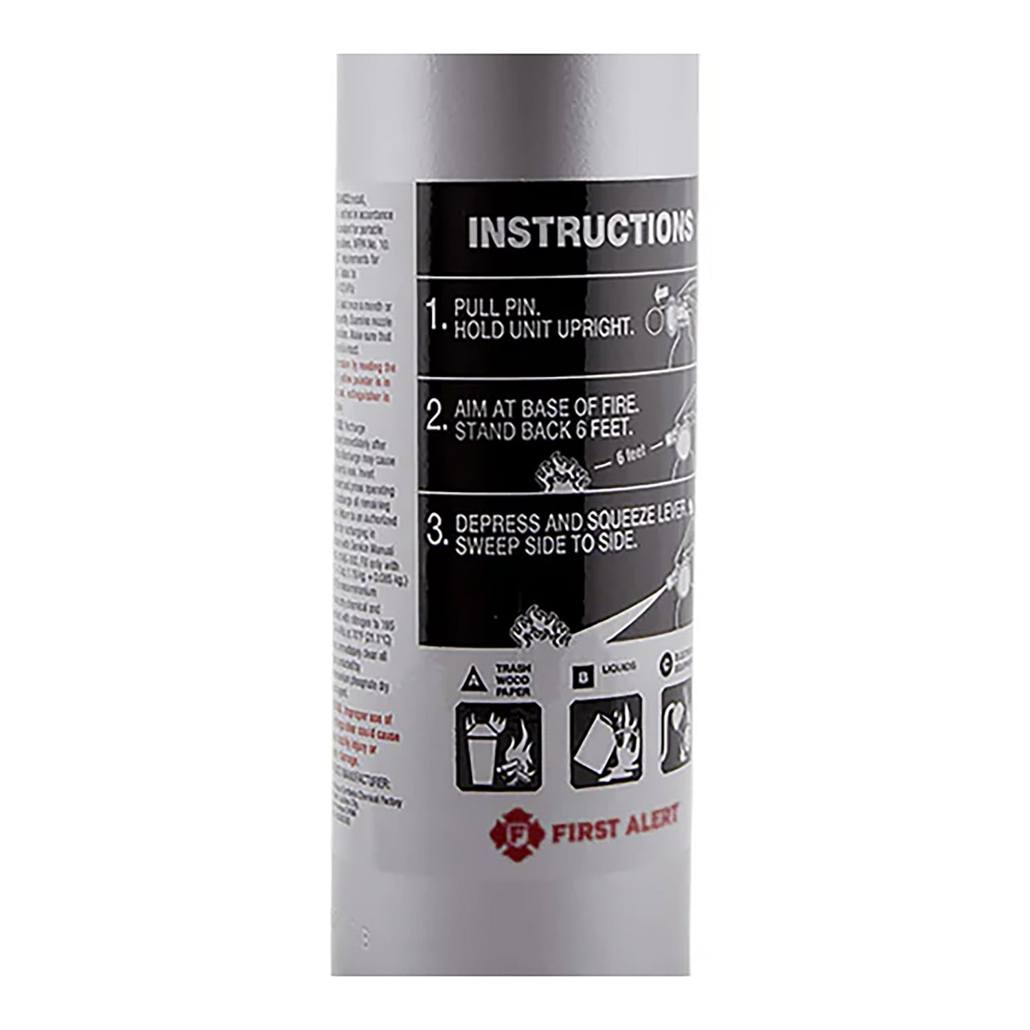 First Alert Rechargeable Home Fire Extinguisher UL Rated 1-A:10-B:C, DHOME1
