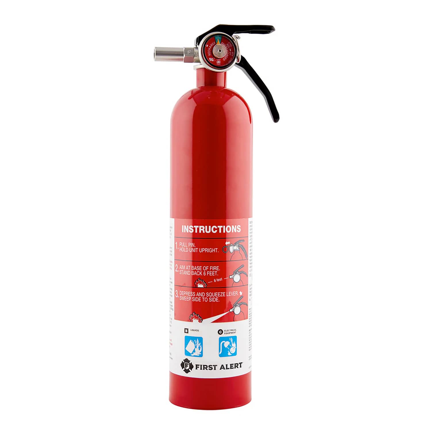 First Alert Rechargeable Garage Fire Extinguisher UL Rated 10-B:C, GARAGE10