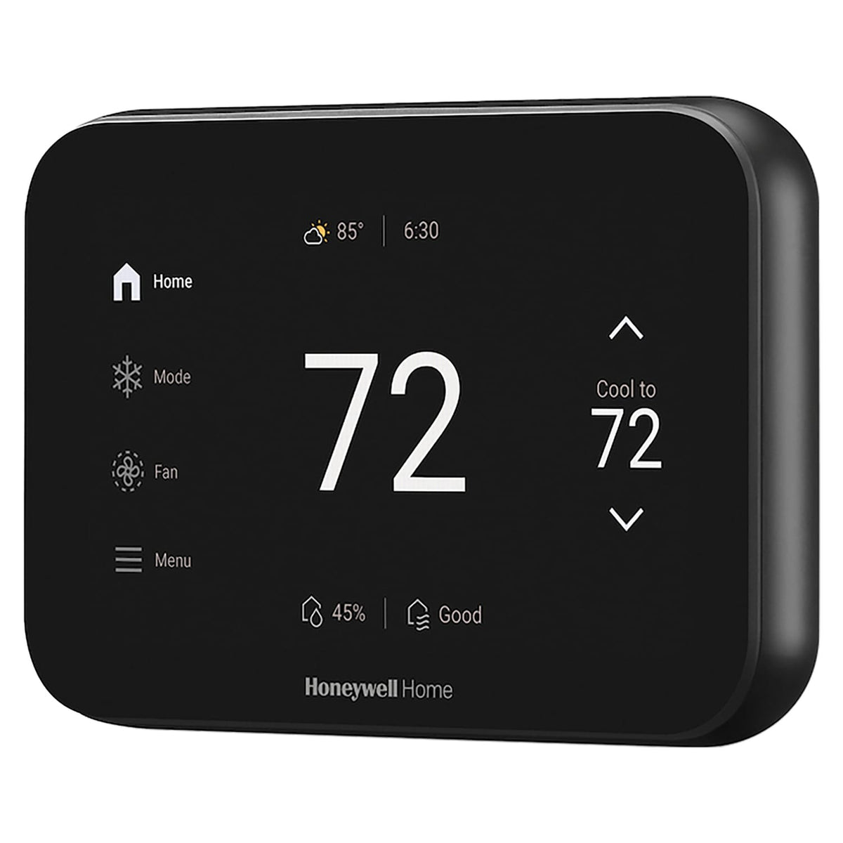 Honeywell Home X8S Smart Thermostat with Video Doorbell Compatibility, Indoor Air Quality Control, and Customizable Touchscreen Display, Black