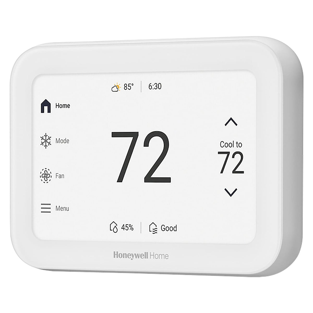 Honeywell Home X8S Smart Thermostat with Video Doorbell Compatibility, Indoor Air Quality Control, and Customizable Touchscreen Display, White