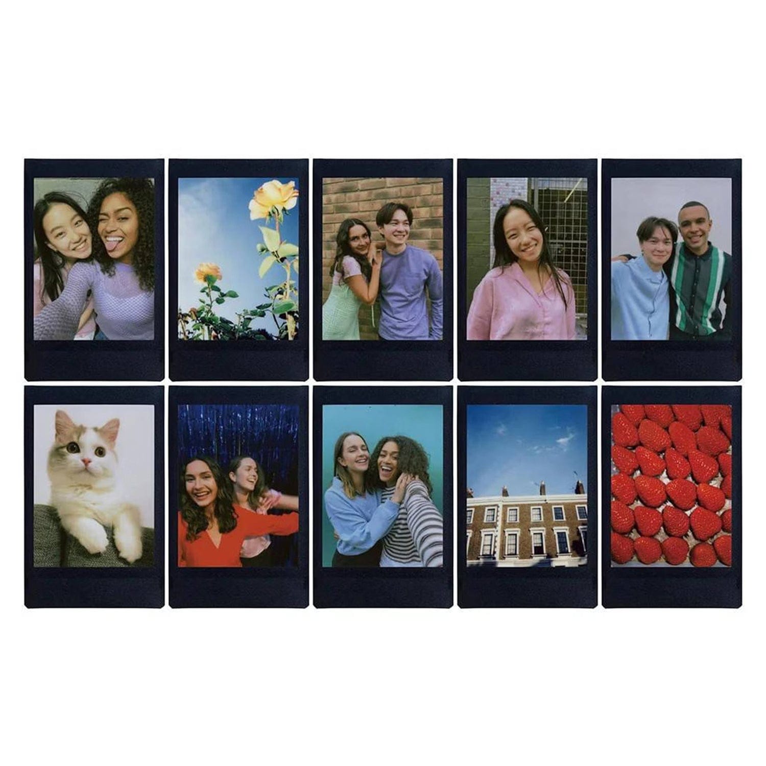 Fujifilm instax mini Instant Film, 10 Pack, Black Border