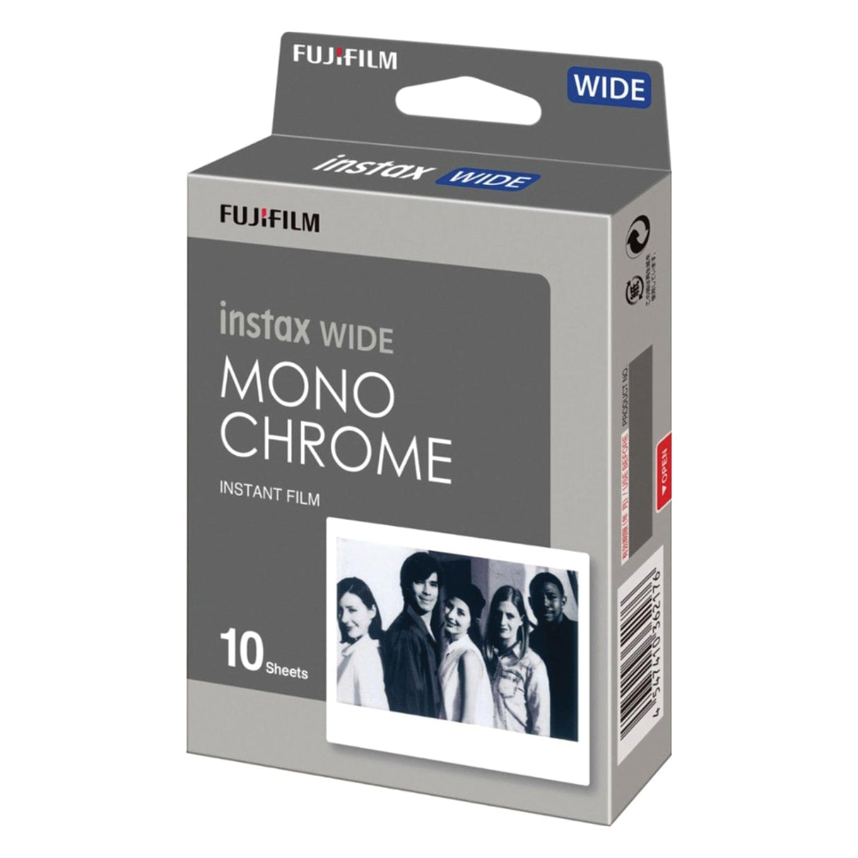 Fujifilm instax WIDE Monochrome Film, 10 Sheets