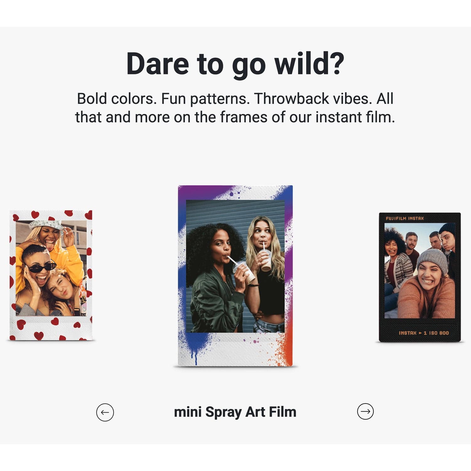 Fujifilm instax mini Instant Film, 10 Pack, Spray Art