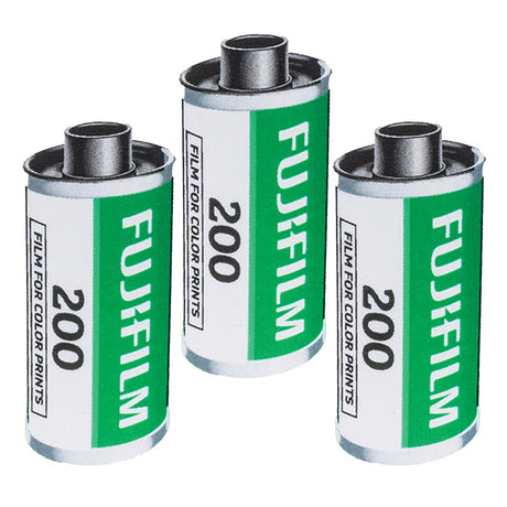 Fujifilm ISO 200 36-Exposure Color Negative Film for 35-mm Cameras, 3 Pack
