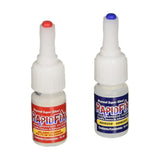 RapidFix Instant Dual-Adhesive Repair System for Plastics, Metal, and Rubber, Squeeze Bottles, 10 mL
