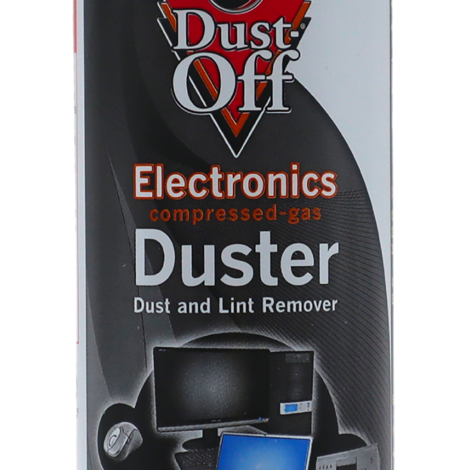 Dust-Off Disposable Electronics Duster for Lint and Dust Removal with Straw, 7 Oz.