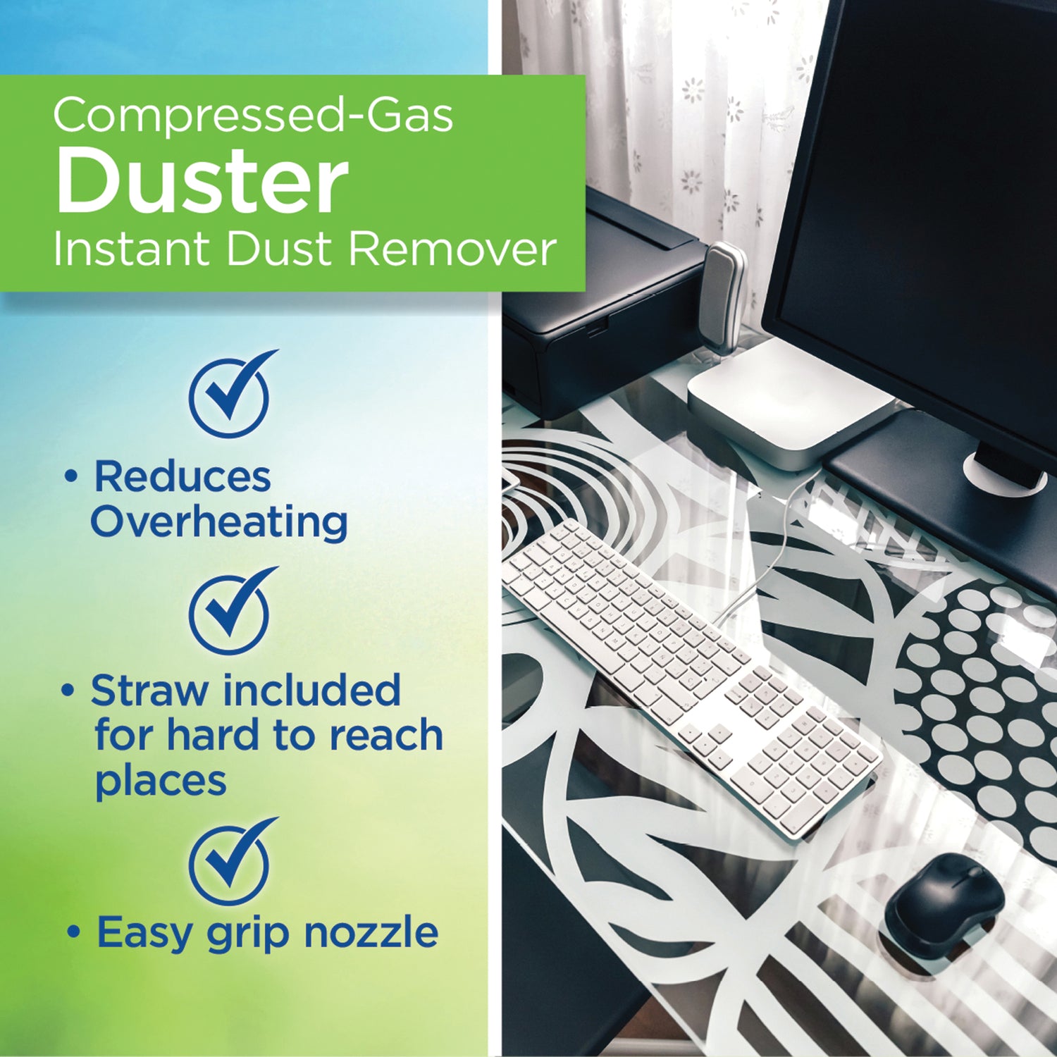 Dust-Off Compressed Gas Duster, 2 Pack