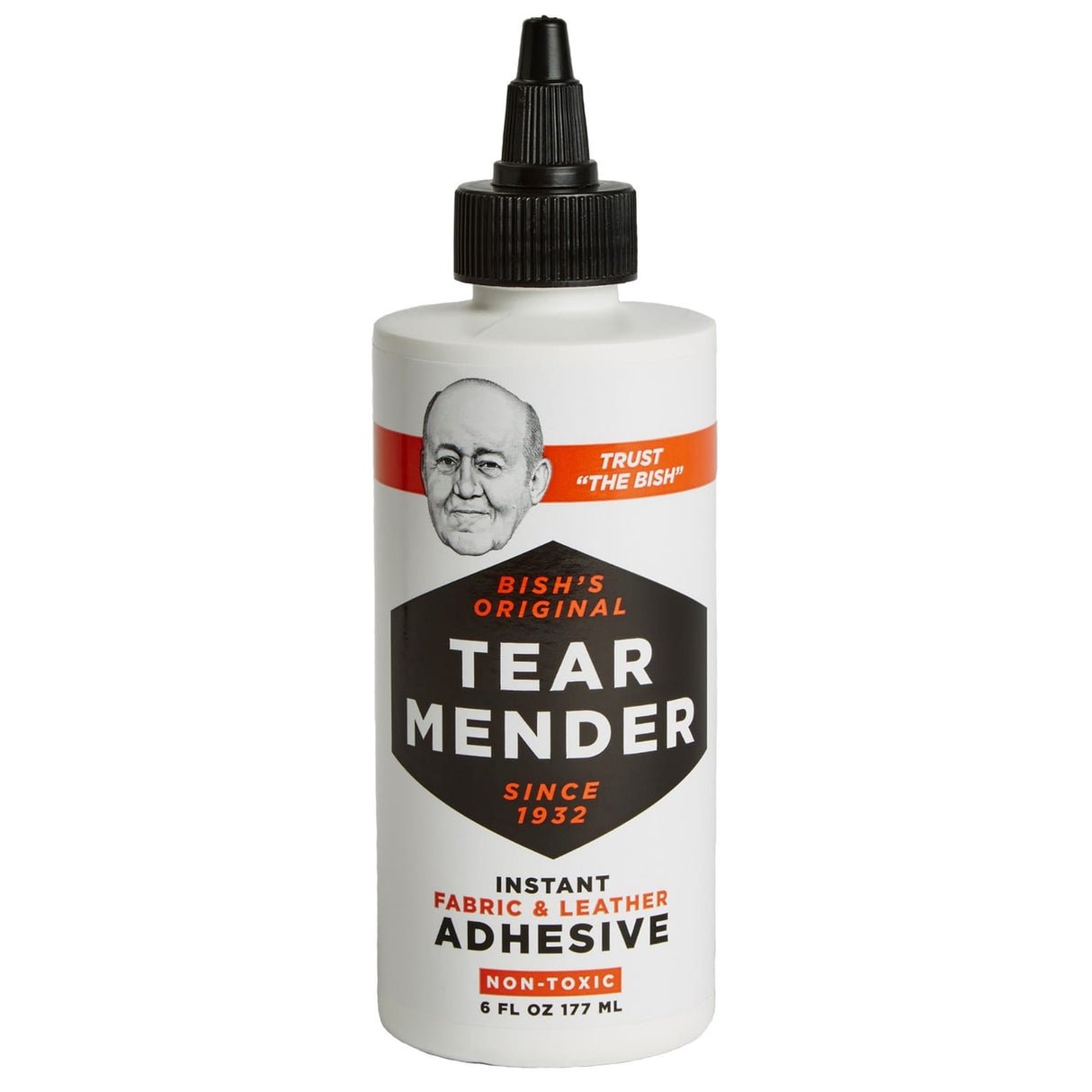 Tear Mender Instant Fabric and Leather Adhesive Squeeze Bottle, 6 Oz.