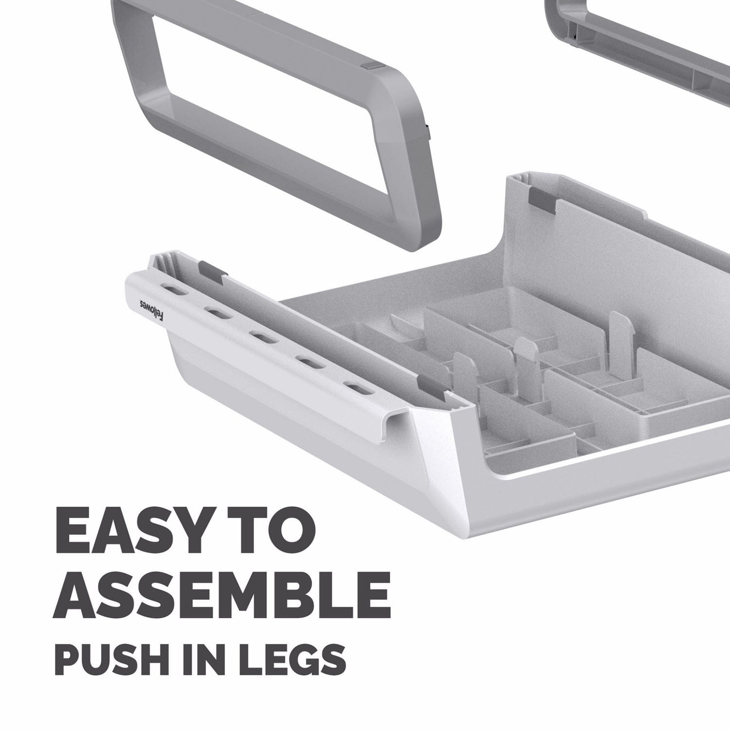 Fellowes Breyta Ergonomic Monitor Riser, White