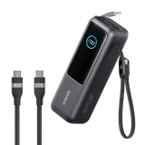 Anker Laptop Power Bank (25K, 165W, Built-In and Retractable Cables)