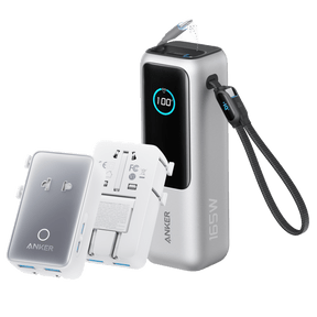 Anker Laptop Power Bank (25K, 165W, Built-In and Retractable Cables)