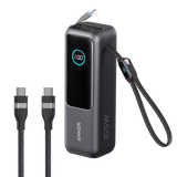 Anker Laptop Power Bank (25K, 165W, Built-In and Retractable Cables)
