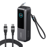 Anker Laptop Power Bank (25K, 165W, Built-In and Retractable Cables)