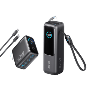 Anker Laptop Power Bank (25K, 165W, Built-In and Retractable Cables)