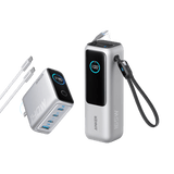 Anker Laptop Power Bank (25K, 165W, Built-In and Retractable Cables)