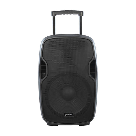 Gemini AS-15TOGO Portable Bluetooth PA Speaker with Integrated Mixer and Wired Microphone, Black