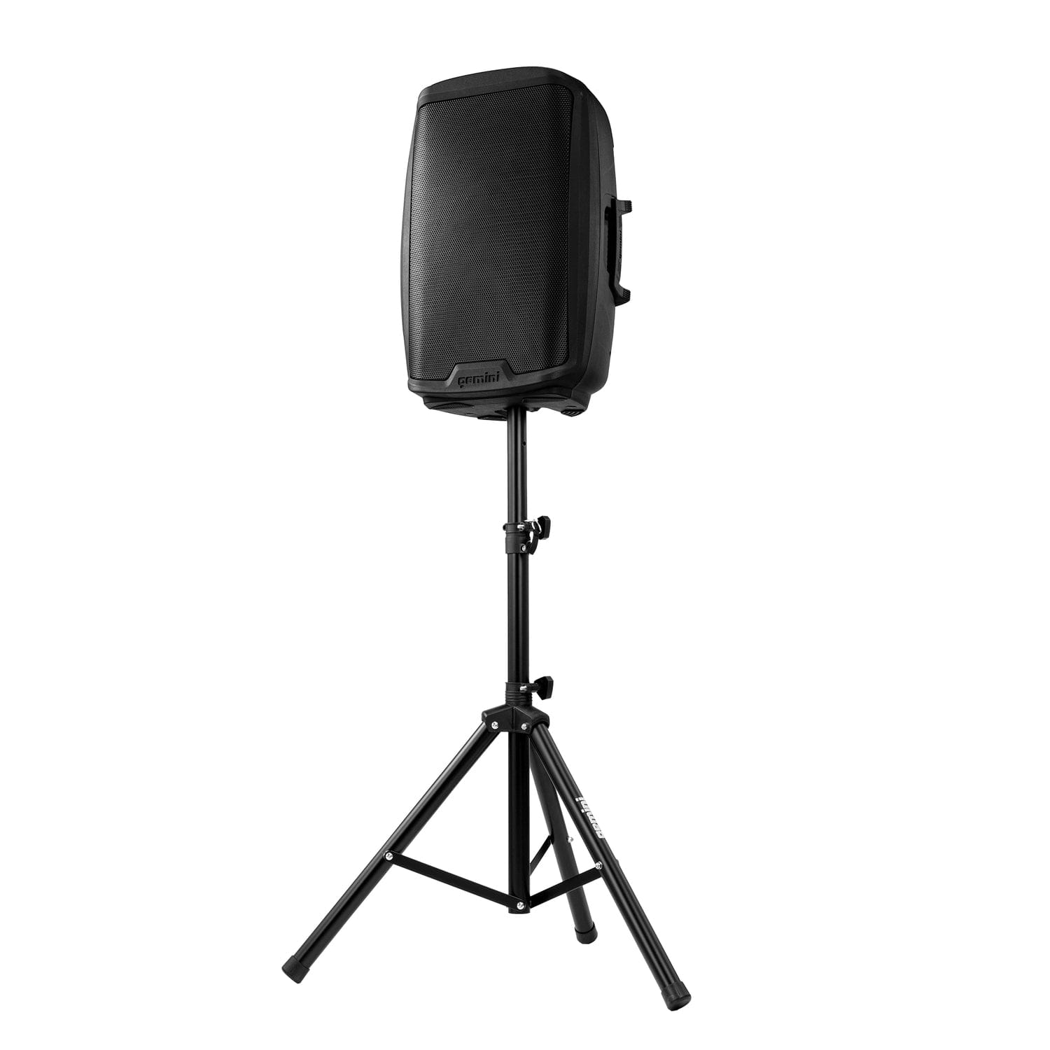 Gemini AS Series Bluetooth Portable PA Speaker Kit with Stand and Wired Microphone, Black, AS-2115BT-PK