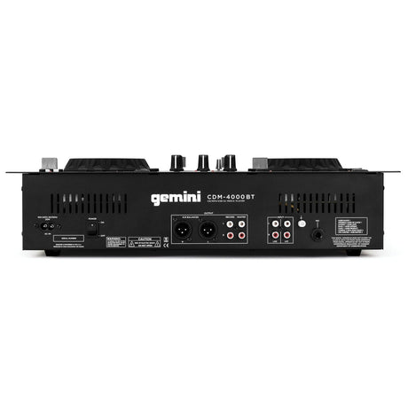 Gemini CD/USB DJ Media Player with Bluetooth, Black, CDM-4000BT