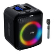 Gemini GGO Series Portable Bluetooth TWS Karaoke Speaker with Lights, Microphone, and Remote, Black, GGO-650L