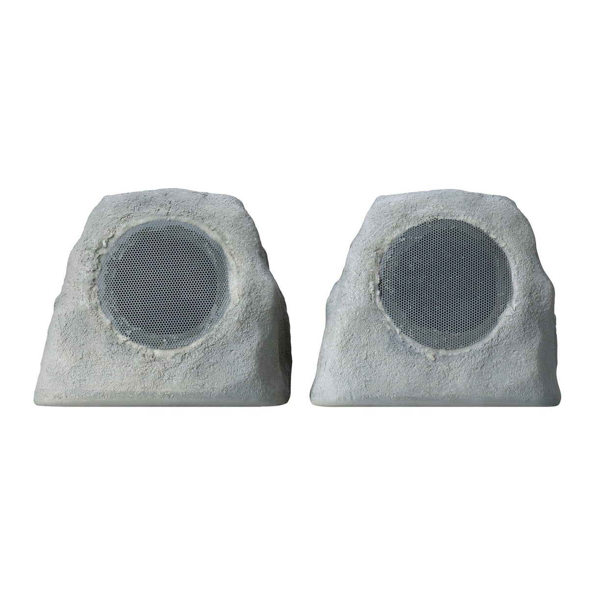 Gemini GHRK-500LTMS Solar Bluetooth TWS 30-Watt-Peak Outdoor Rock Speaker with LED Lighting, 2 Pack