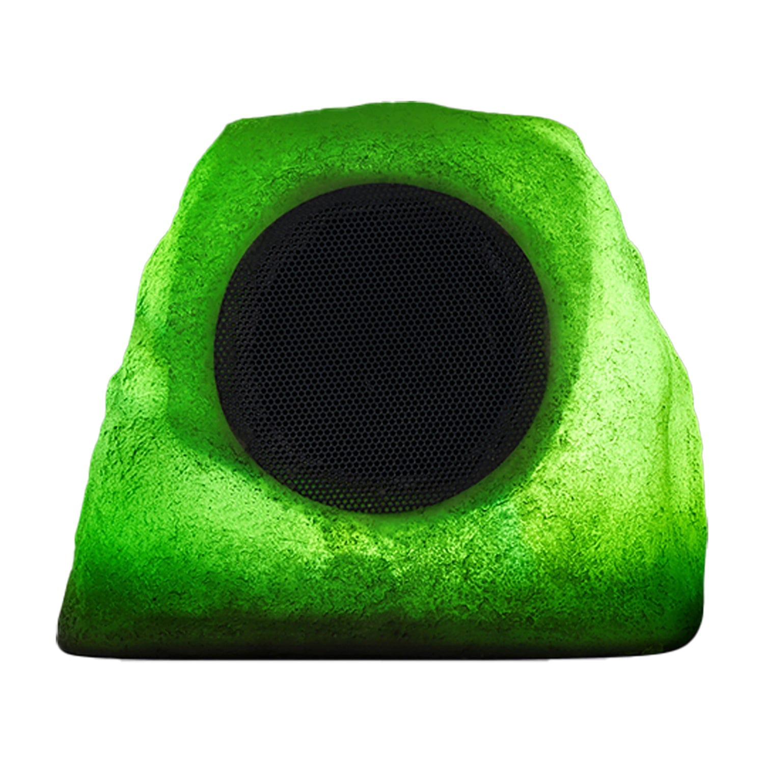 Gemini GHRK-500LTMS Solar Bluetooth TWS 30-Watt-Peak Outdoor Rock Speaker with LED Lighting, 1 Pack