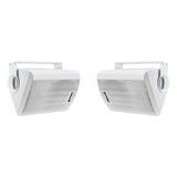 Gemini GHSI Series GHSI-W650BT-PR Outdoor Bluetooth 300-Watt-Peak Outdoor Speaker Set with Mounting Brackets and Remote, 2 Count, White