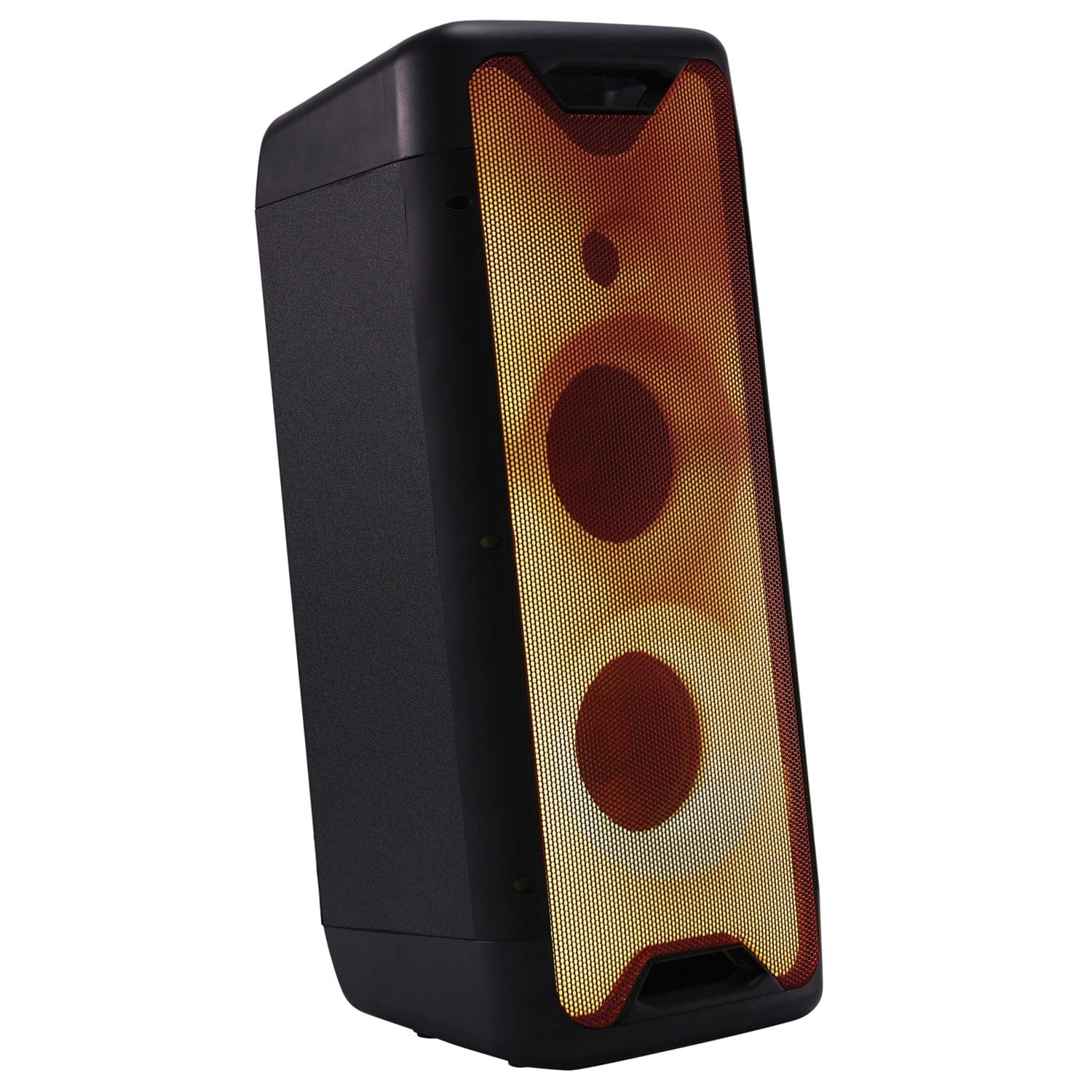 Gemini GLS Series Portable Bluetooth  Dual-Woofer Speaker System with LED Lights, Microphone, and Remote, True Wireless, Black, GLS-550