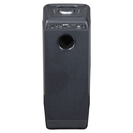 Gemini GLS Series Portable Bluetooth  Dual-Woofer Speaker System with LED Lights, Microphone, and Remote, True Wireless, Black, GLS-550
