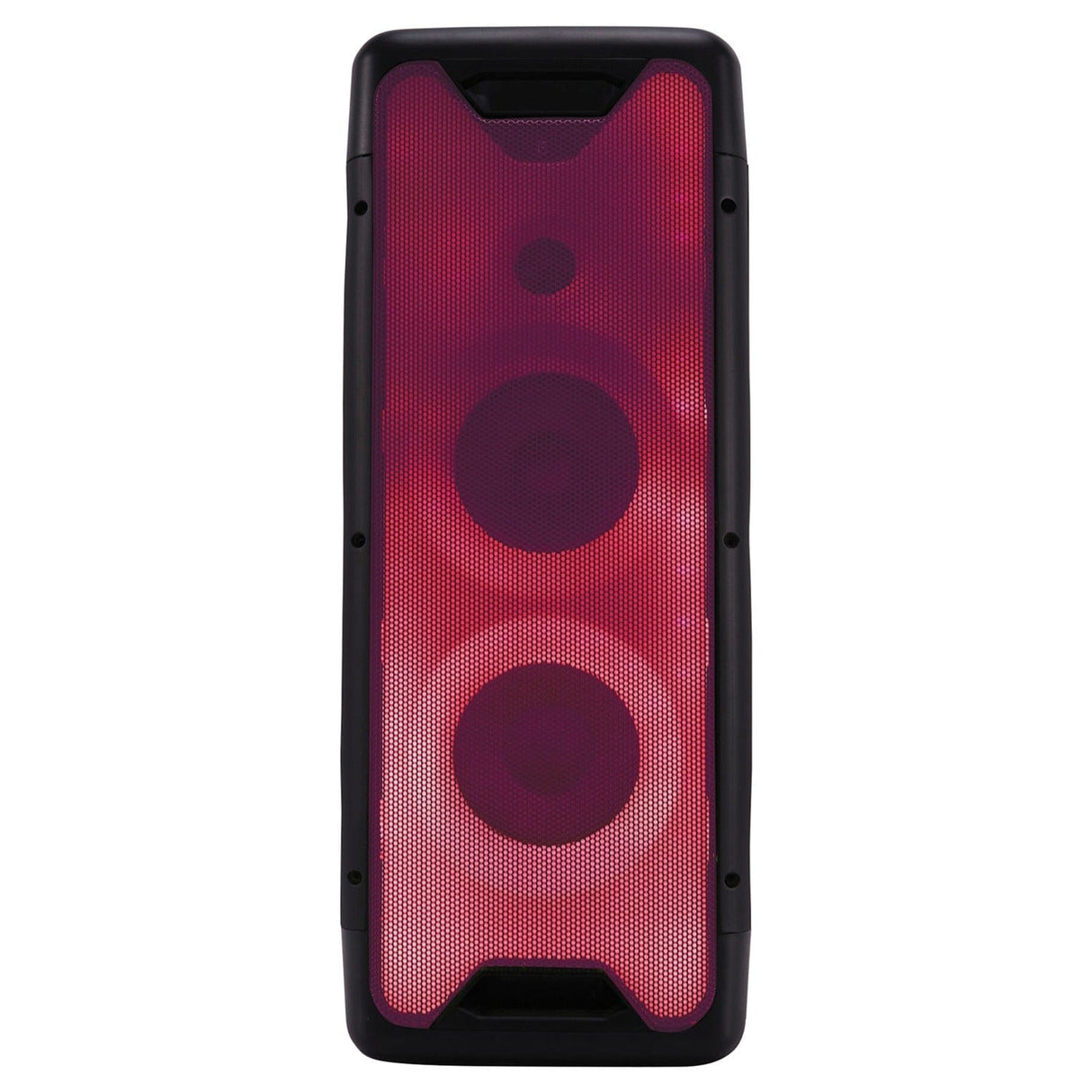 Gemini GLS Series Portable Bluetooth  Dual-Woofer Speaker System with LED Lights, Microphone, and Remote, True Wireless, Black, GLS-550