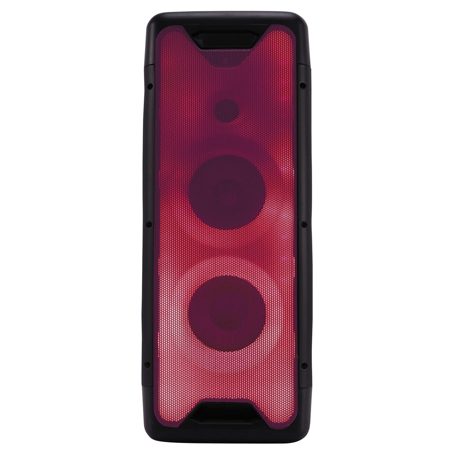 Gemini GLS Series Portable Bluetooth  Dual-Woofer Speaker System with LED Lights, Microphone, and Remote, True Wireless, Black, GLS-550
