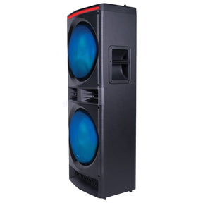 Gemini GPK Series Portable Bluetooth True Wireless Home Karaoke Speaker System with LED Lights, Microphone, and Remote, Black, GPK-1200