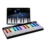 Gemini GPP-101 PianoProdigy Expandable 24-Key Bluetooth MIDI Learning Keyboard with Light-up Keys