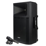 Gemini GSP Series Portable Bluetooth True Wireless PA Speaker with Media Player and Microphone, Black, GSP-2200