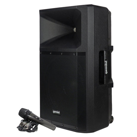 Gemini GSP Series Portable Bluetooth True Wireless PA Speaker with Media Player and Microphone, Black, GSP-2200