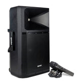 Gemini GSP Series Portable Bluetooth True Wireless PA Speaker with Media Player and Microphone, Black, GSP-2200