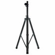 Gemini Professional Adjustable PA LED Speaker Stand with Remote, Black with Color-Changing Legs, STL-500