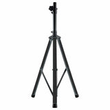 Gemini Professional Adjustable PA LED Speaker Stand with Remote, Black with Color-Changing Legs, STL-500