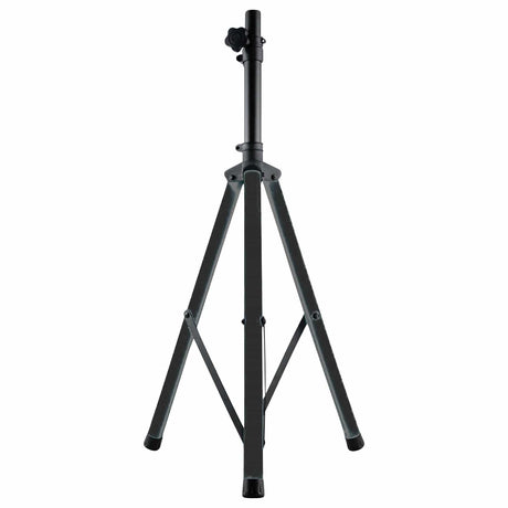 Gemini Professional Adjustable PA LED Speaker Stand with Remote, Black with Color-Changing Legs, STL-500