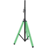 Gemini Professional Adjustable PA LED Speaker Stand with Remote, Black with Color-Changing Legs, STL-500