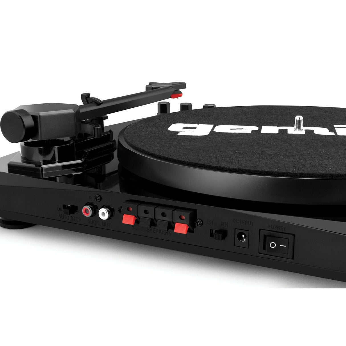 Gemini TT-900B Belt-Drive 3-Speed Turntable System with Bluetooth and Stereo Speakers, Black