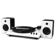 Gemini TT-900B Belt-Drive 3-Speed Turntable System with Bluetooth and Stereo Speakers, White